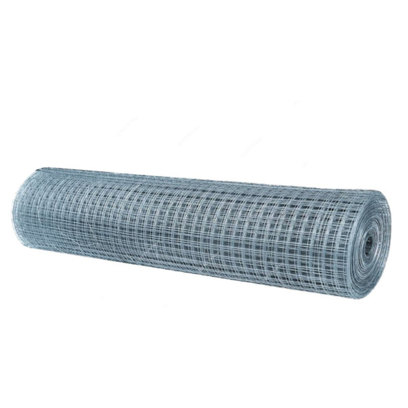 Robustline Galvanised Mesh Wire Fence, 3/4 Inch Mesh Size, 4 Feet Width x 20 Mtrs Length, Silver