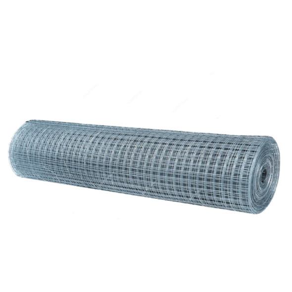 Robustline Galvanised Mesh Wire Fence, 3/4 Inch Mesh Size, 4 Feet Width x 12 Feet Length, Silver