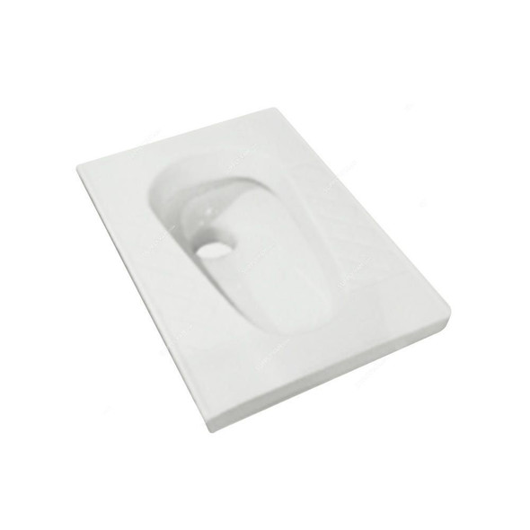 Milano Asian Water Closet, 2046, Ceramic, 400MM Width x 540MM Length, White