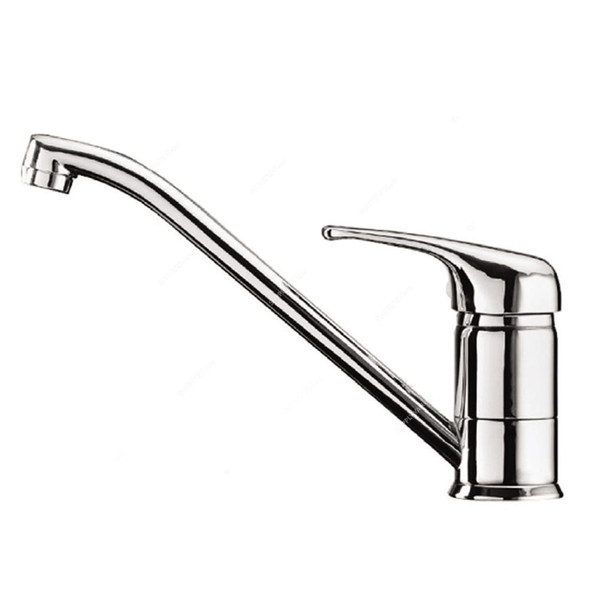 Milano Single Lever Sink Mixer, Queen, Brass, Chrome Finish
