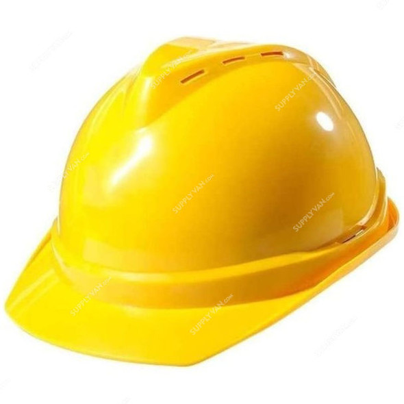 Safety Helmet, ABS Plastic, Free Size, Yellow