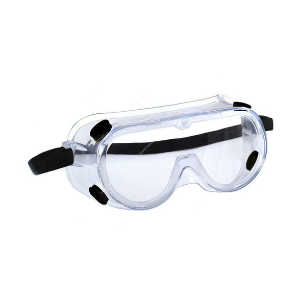 Anti-Fog Anti-Chemical Anti-Shock Anti-Splash Goggle, 1621AF, Polycarbonate, Clear
