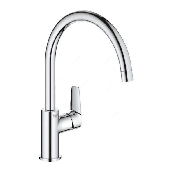 Grohe Single Lever Sink Mixer, 3136710F, BauEdge, Metal, Starlight Chrome Finish