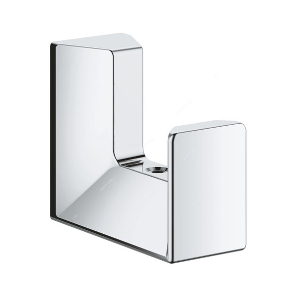 Grohe Robe Hook, 40782000, Selection Cube, Metal, Starlight Chrome Finish