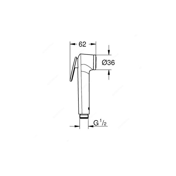 Grohe 1 Spray Hand Shower, 28020L0F, Tempesta-F, 7.6 Ltrs/Min, White