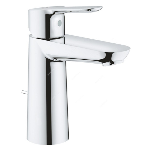 Grohe Single Lever Medium Basin Mixer, 23758000, BauEdge, Metal, 5.7 Ltrs/Min, Starlight Chrome Finish