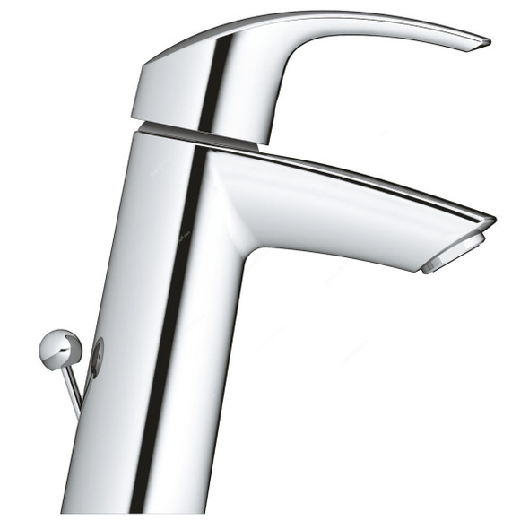 Grohe Single Lever Medium Basin Mixer, 2332210F, Eurosmart, Metal, 5.0 Ltrs/Min, Starlight Chrome Finish