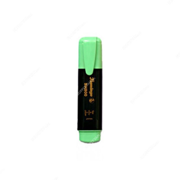 Flamingo Highlighter, SH-800GR, Chisel Tip Type, Green, 6 Pcs/Pack