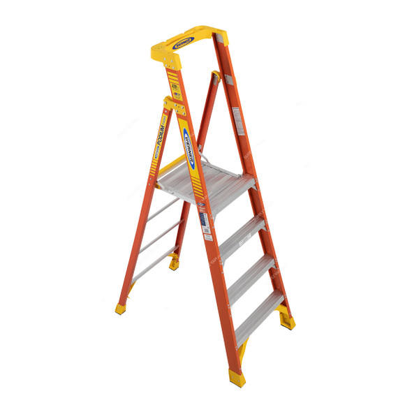 Werner Podium Step Ladder, PD6204, Fiberglass, 4 Feet Platform Height, 136 Kg Weight Capacity