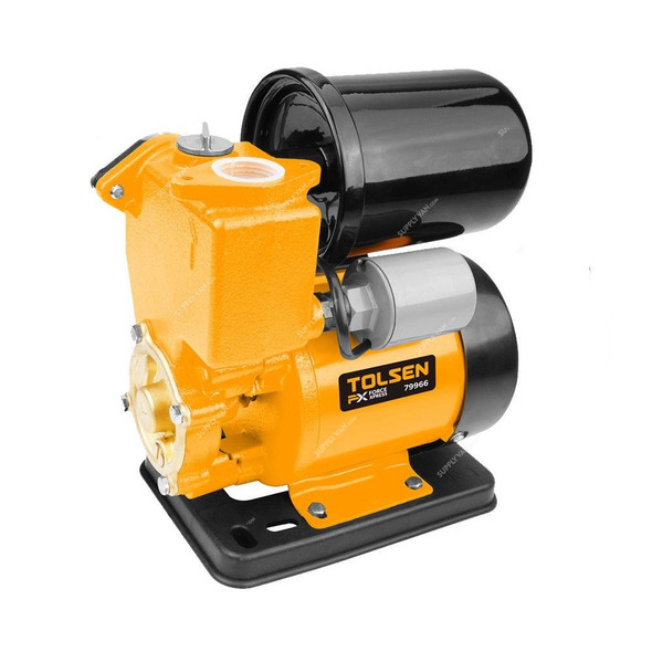 Tolsen Automatic Self-Priming Peripheral Pump, 79966, 370W, 0.5 HP, 30 Mtrs Head Size