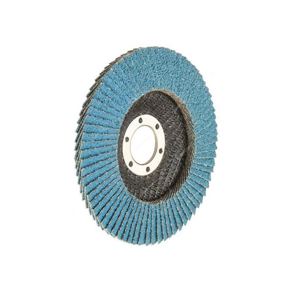 Tolsen Flap Disc, 77304, Zirconia Oxide, Grit 120, 16MM Bore Dia x 100MM Dia