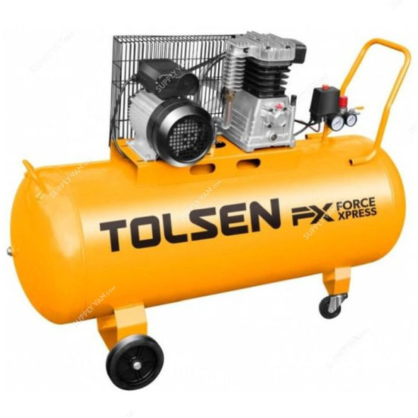 Tolsen Air Compressor, 73128, 2200W, 3 HP, 8 Bar, 100 Ltrs Tank Capacity
