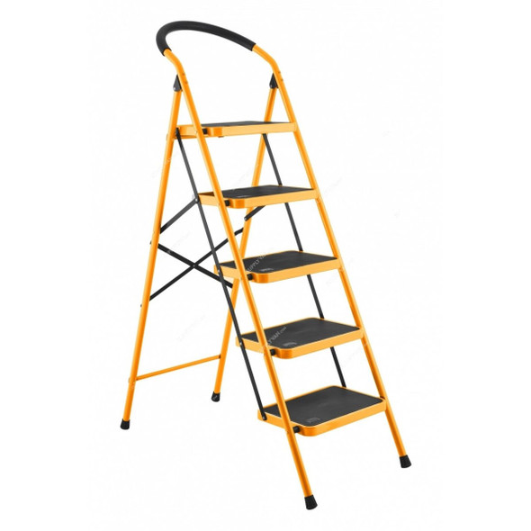 Tolsen Step Ladder, 62685, Steel, 5 Steps, 150 Kg Load Capacity