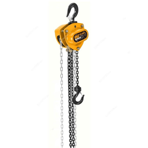 Tolsen Chain Block, 62403, 3 Mtrs Standard Lift, 3 Ton Loading Capacity