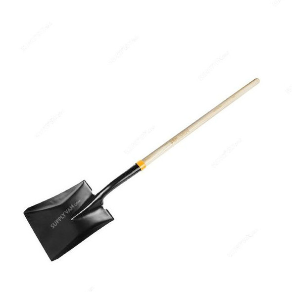 Tolsen Shovel With Wooden Handle, 58006, Carbon Steel, Square, 1480MM Length