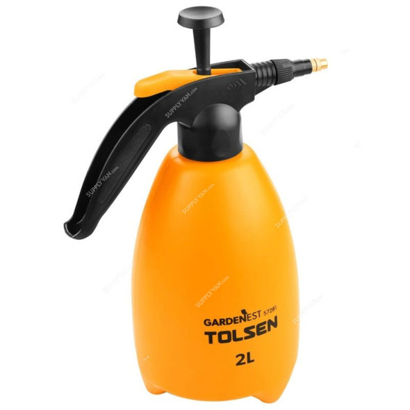 Tolsen Garden Sprayer, 57283, Polyethylene, 2.0 Bar, 2 Ltrs