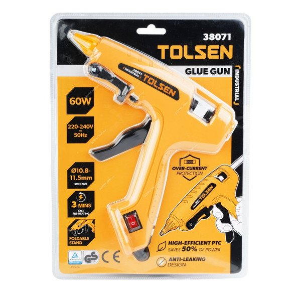 Tolsen Glue Gun, 38071, 60W, 11.2MM Gluestick Dia
