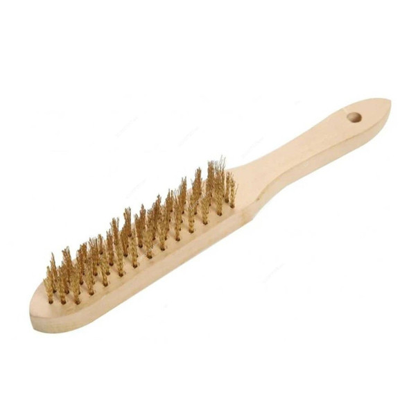Tolsen Wire Brush With Wooden Handle, 32065, 4 Lines
