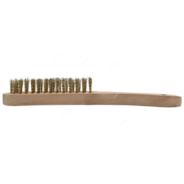 Tolsen Wire Brush With Wooden Handle, 32065, 4 Lines