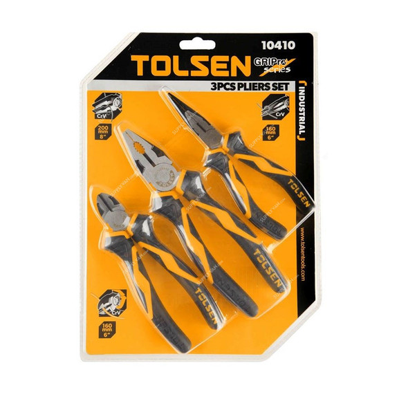 Tolsen Plier Set, 10410, 3 Pcs/Set