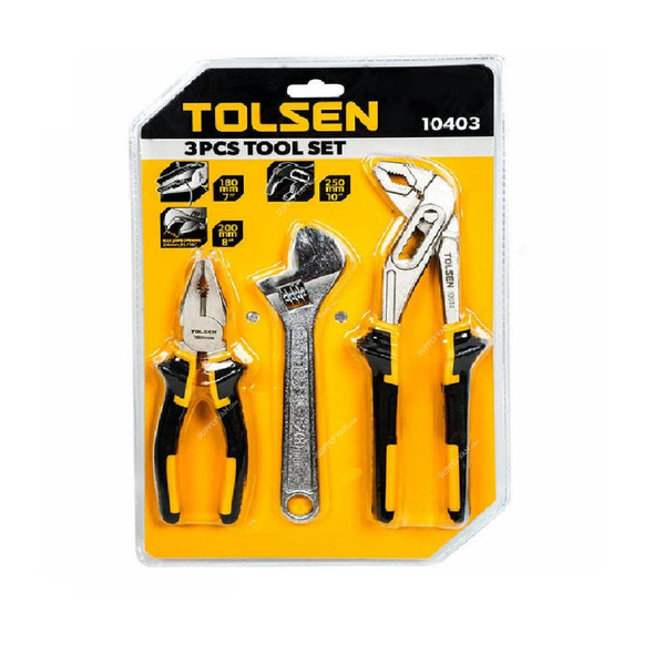 Tolsen Tool Set, 10403, 3 Pcs/Set