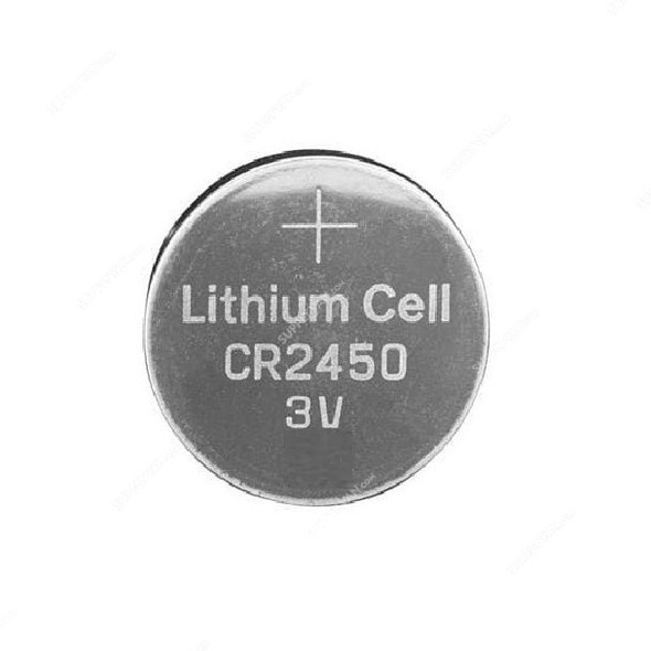 Energycell Lithium Coin Battery, CR2450, 3V, 550mAh, 10 Pcs/Pack