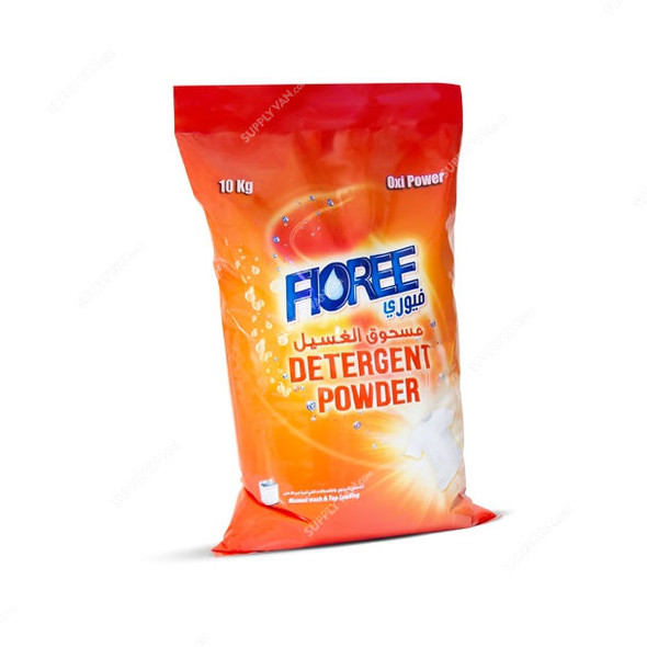 Fioree Top Load Advance Formula Detergent Powder, MDPHF009, 10 Kg, Orange