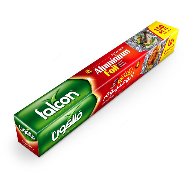 Falcon Aluminium Foil, MALAF005, 45CM Width x 150 SQ. FT. Length, 12 Pcs/Pack