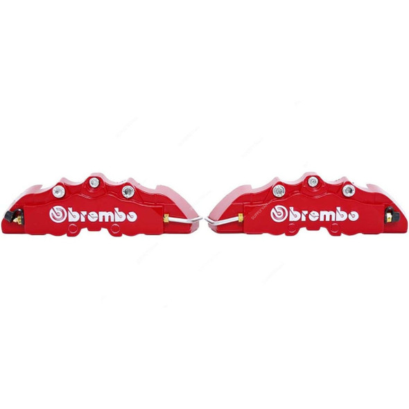 Brembo Small Disc Brake Caliper Cover, Plastic, Red, 2 Pcs/Pack