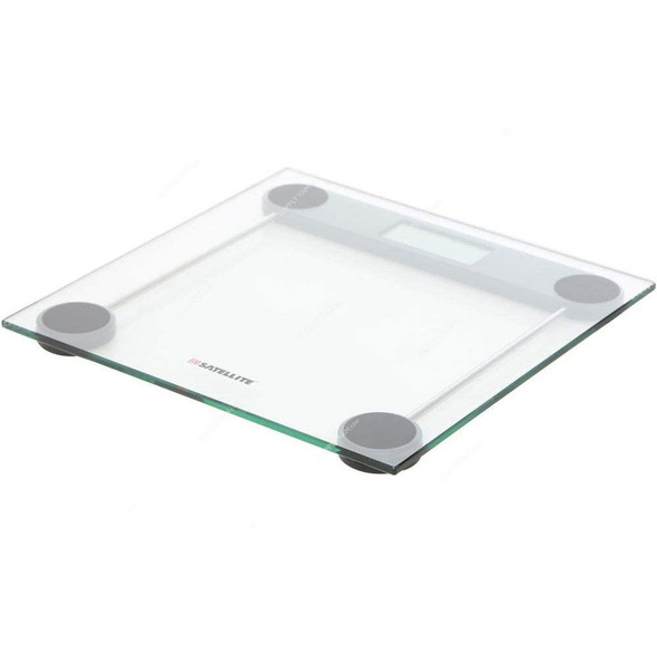 BM Satellite Digital Bath Scale, BM-151, Tempered Glass, 150 kg Weight Capacity, Clear