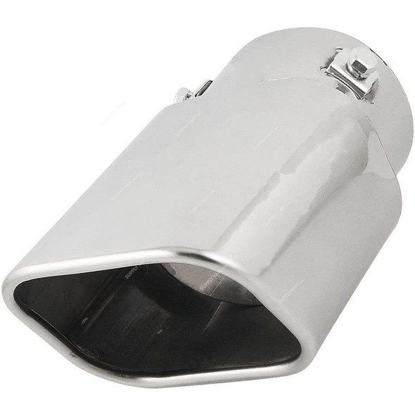 Autut Car Tail Muffler Tip, Stainless Steel, 2.9 Inch Inlet Dia, Silver