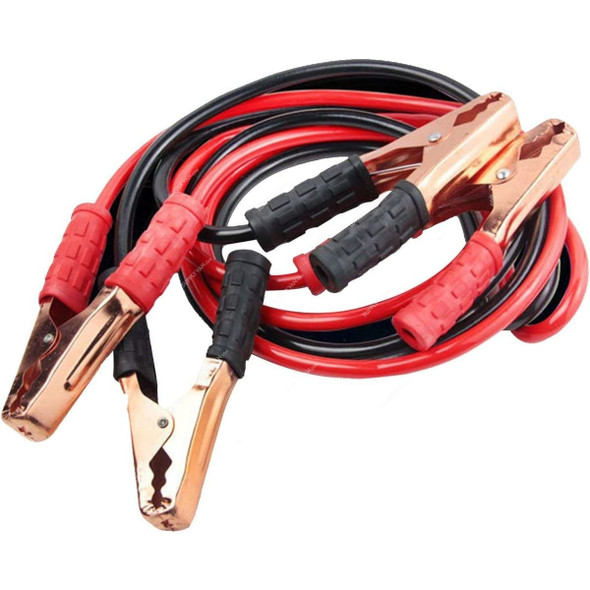 Heavy Duty Car Battery Booster Cable, 3 Mtrs, PVC/Copper, Black/Red