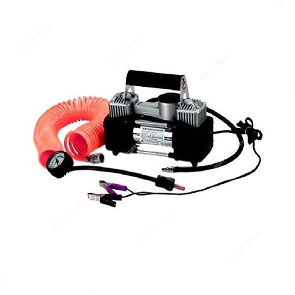 Double Cylinder Metalic Car Air Compressor, LS-004, 120W, 200 PSI