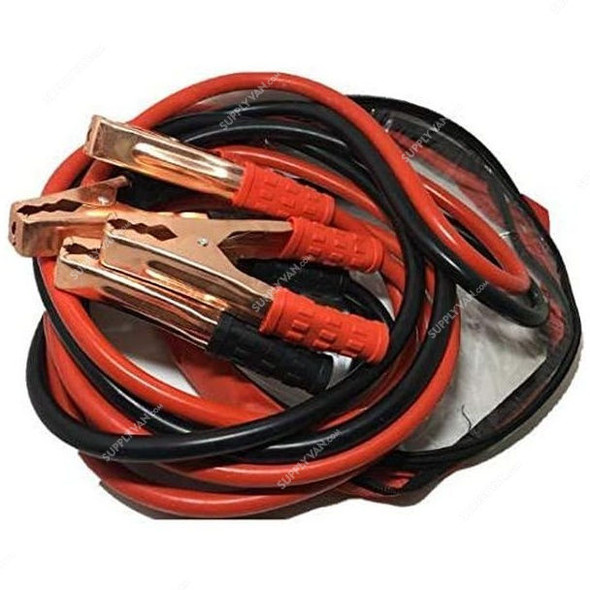 Emergency Car Battery Booster Cable With Bronze Clamp, 1000A, 2 Mtrs, Black/Red