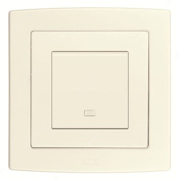 ABB DP Switch With Neon LED, AC176-82, Concept BS, 1 Gang, 250V, 32A, Ivory White