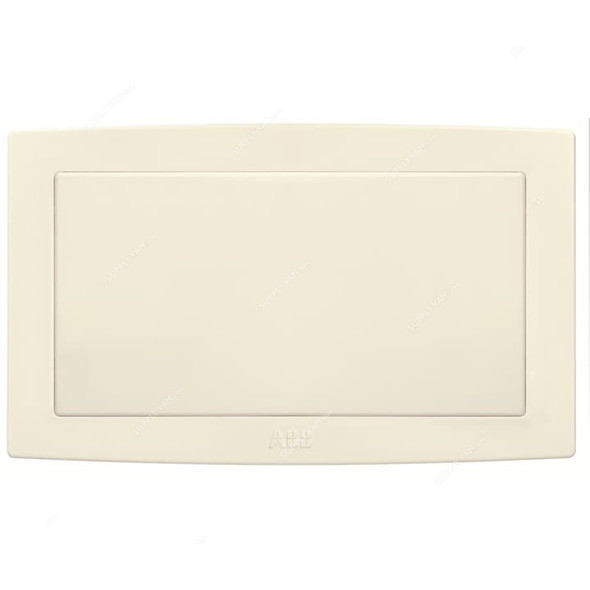 Abb Blank Wall Plate, AC505-82, Concept BS, Thermoplastic, IP20, 2 Gang, Ivory White