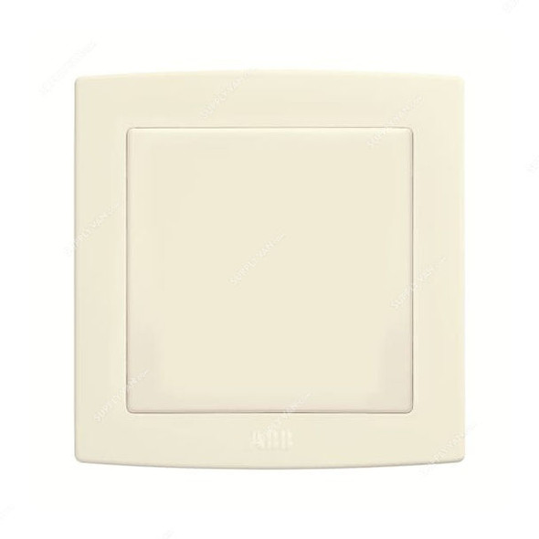Abb Blank Wall Plate, AC504-82, Concept BS, Thermoplastic, IP20, 1 Gang, Ivory White