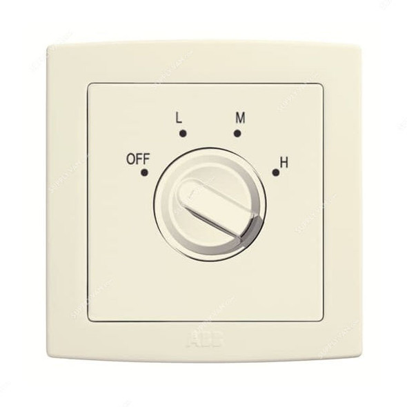 Abb Electric Rotary Dimmer Switch, AC413-82, Concept BS, Thermoplastic, 300W, Ivory White