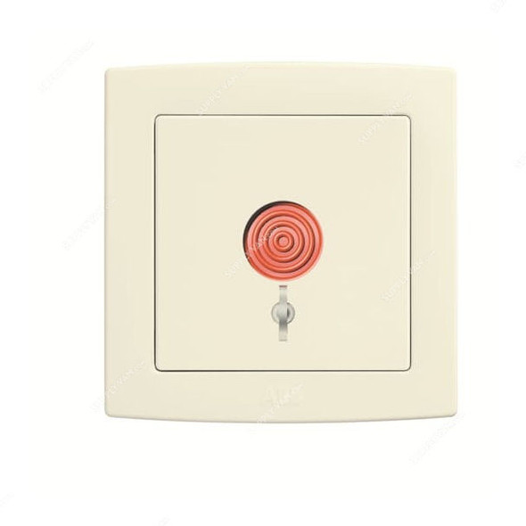 Abb Emergency Switch, AC419-82, Concept BS, Thermoplastic, IP20, 6A, Ivory White