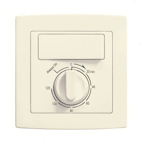 Abb Countdown Timer Switch, AC411-82, Concept BS, Thermoplastic, IP20, 1 Gang, 1 Way, 10A