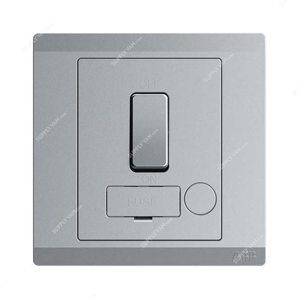 Abb Switched Fused Connection Unit, BL508-G, lnora, 250V, 13A, Classic Grey