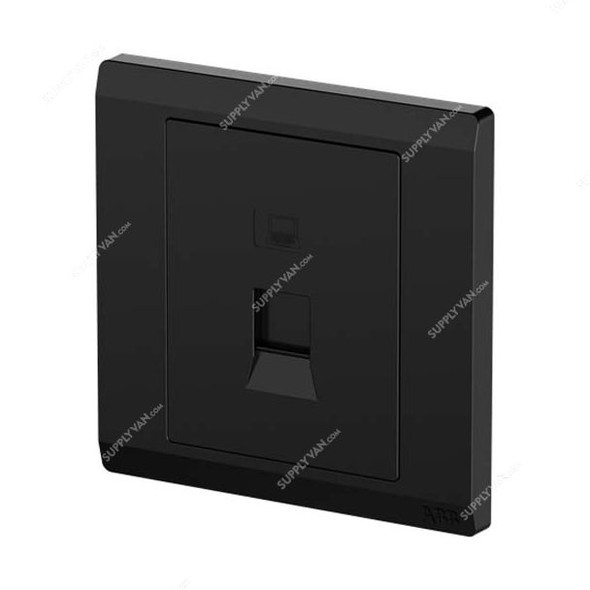 Abb Data Socket Outlet, BL331-885, lnora, 1 Gang, RJ45, Cat 5e, Starry Black