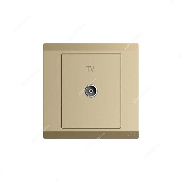 Abb TV Socket Outlet, BL301-PG, lnora, 1 Gang, Royal Gold