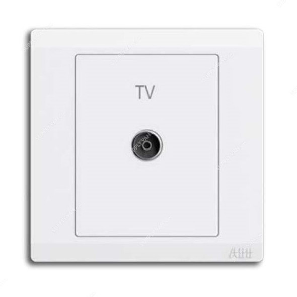 Abb TV Socket Outlet, BL301, lnora, 1 Gang, White