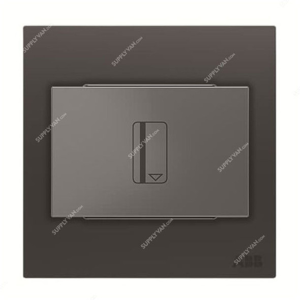 ABB Electronic Card Switch With Timmer, AM40544-SB, Millenium, 16A, Silk Black