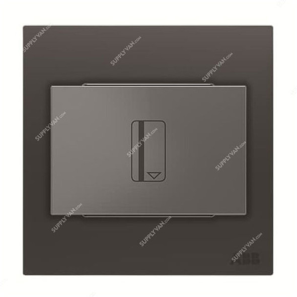 ABB Key Card Switch With LED, AM40244-SB, Millenium, 16A, Silk Black