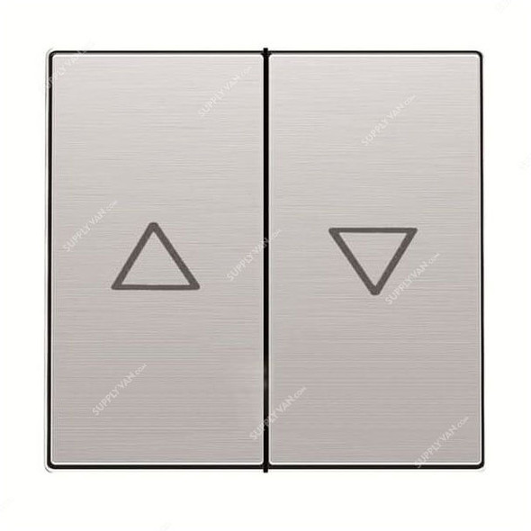 ABB Blind Control Switch With LED, AM11844-ST, Millenium, 16A, Stainless Steel