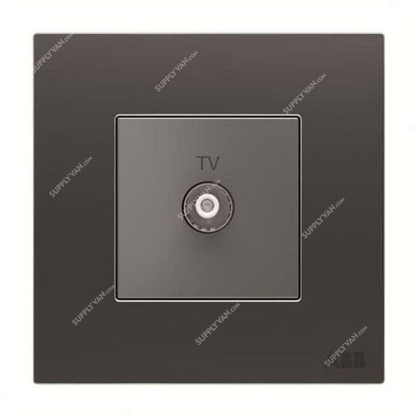 ABB TV Socket, AM30144-SB, Millenium, 1 Gang, Silk Black