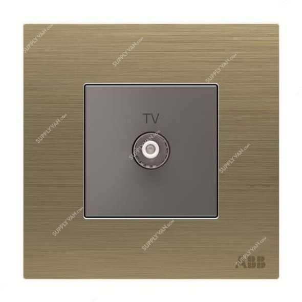 ABB TV Socket, AM30144-AG, Millenium, 1 Gang, Antique Gold