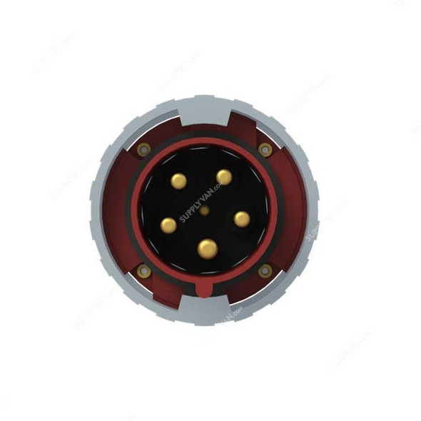 Abb Industrial Plug, 463P6W, 346-415V, IP67, 63A, 3P+N+E, Red